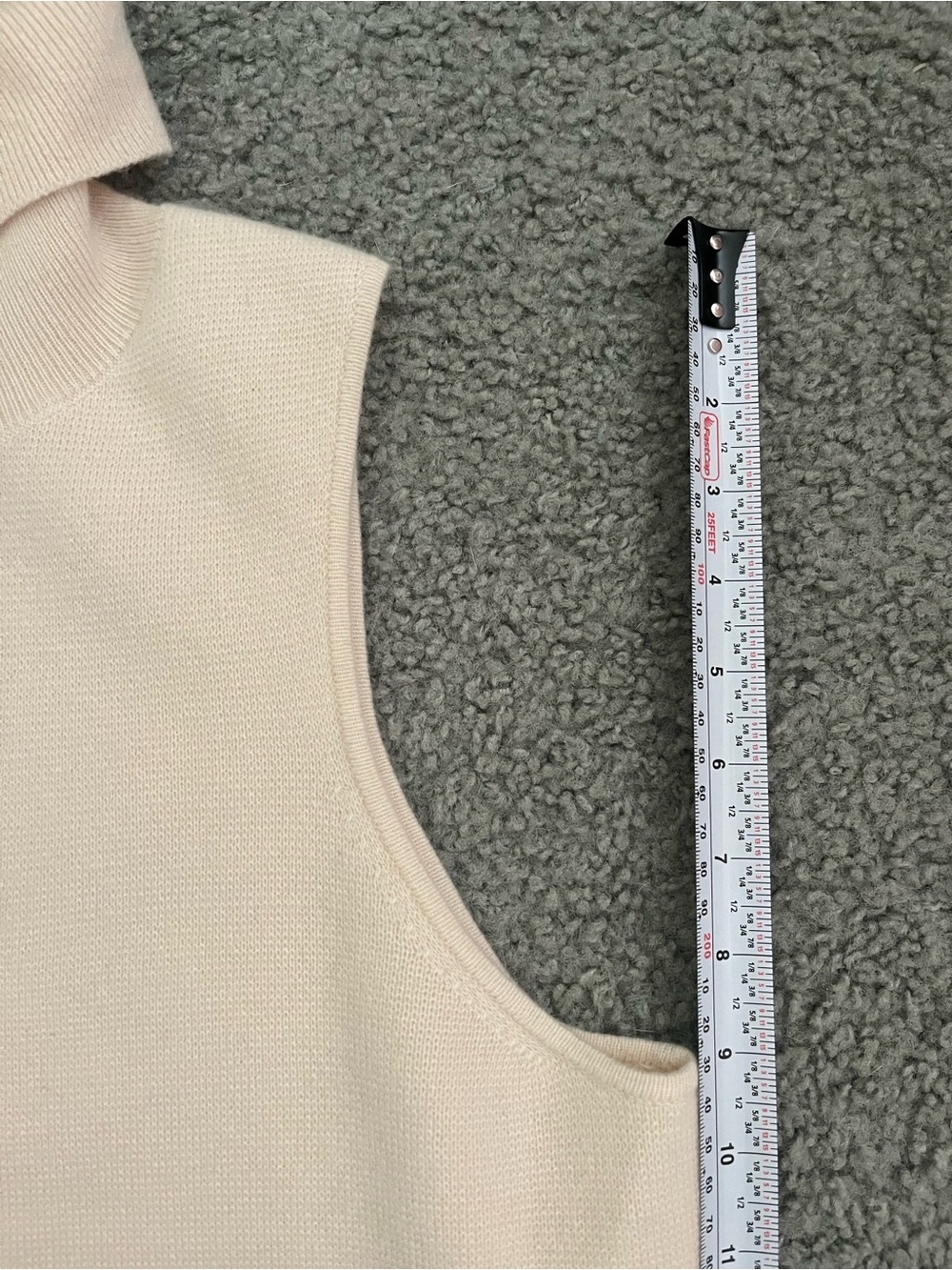 J. Crew Cashmere Sleeveless Turtleneck Sweater Vest in Cream - Picture 4 of 7